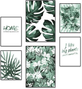 Artland Poster »Pflanzenliebe« Blätter 6 Stk. tlg. Poster, Wandbild, Bild, Wandposter