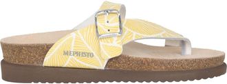 Mephisto Gele dames slipper sandaal - Dames - Slippers - Geel - 41 EU - Schoenen