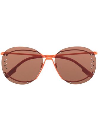 Kenzo Occhiali da sole con decorazione - Arancione