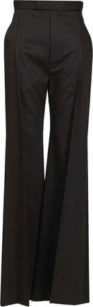 Vivienne Westwood Wijde Pijpen Broek - Dames - Wijde Broeken - Zwart - S - Wol - Broeken