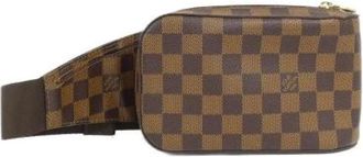 Louis Vuitton Pre-owned Belt Bags, male, Brown, Size: ONE SIZE Pre-owned Damier Geronimos Shoulder Bag
