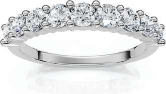Pompeii3 1Ct TW Diamond Common Prong Stackable Wedding Ring 14k Gold/Platinum Lab Grown