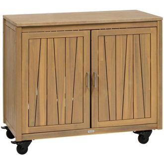 Hesperide Mueble De Cocina De Verano Lodgia 2 Puertas 50x100cm Madera De Acacia - Hesp&eacute;ride