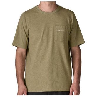 Patagonia Boardshort Logo Pocket Responsibili-Tee T-Shirt f&uuml;r Herren | beige