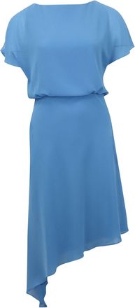 IRIS & INK Asymmetrical Dress in Blue Polyester