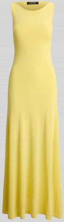 Lauren Ralph Lauren Maxikleid aus Viskose-Baumwoll-Mix in Hellgelb, Gr&ouml;&szlig;e XL