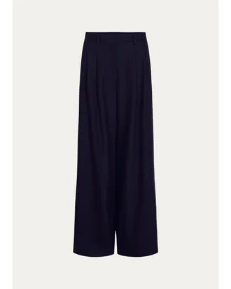TWP Avery Wool-Silk Blend Wide-Leg Pants