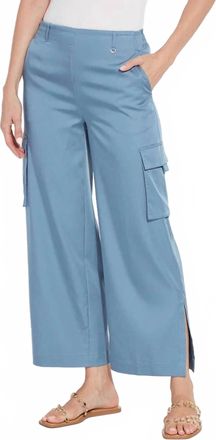 Lyssé Calypso Cargo Pant In Solid Bleached