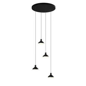 Netlighting Antaras 4 Light Round Pendant 32W LED 3000K 2360lm Black 3yrs Warranty