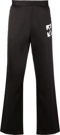 Off-white Mens Off-White FW22 Casual Arrow Pattern Sports Pants/Trousers/Joggers Black OMCJ018C99FAB0021001