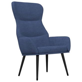 vidaXL Sedia Relax Blu In Tessuto Vidaxl