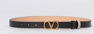 Valentino Garavani Cintura VLogo Signature Valentino Garavani reversibile in pelle