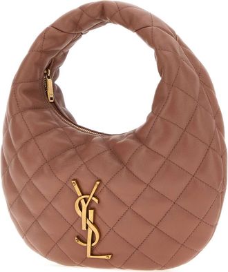 Saint Laurent Womens Icare Shoulder Bag Pink Lamb
