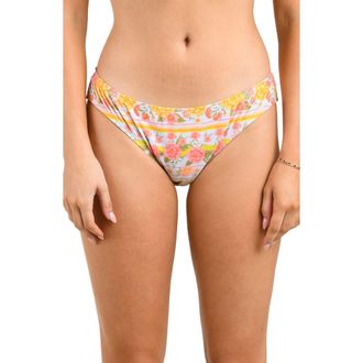 Citrus Good Day Hipster Bikini Bottoms in White Multi at Nordstrom, Size X-Small