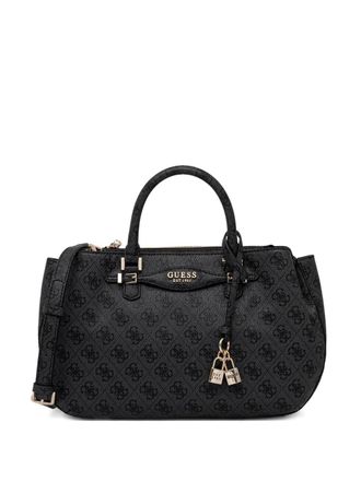 Guess Co monogram-pattern tote bag - Black