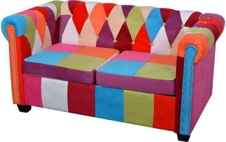 vidaXL Vidaxl - Sof&aacute; Chesterfield De 2 Plazas Tela