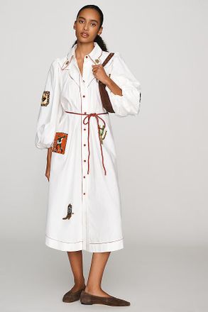 Alemais Westwood 100% Cotton Midi Shirtdress