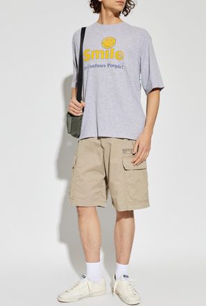 Dsquared2 T-shirt With A Vintage Effect, Mens, Grey