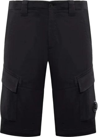 C.P. Company Cargo Pocket Shorts - Heren - Korte Broeken - Zwart - 2XS - Katoen - Korte Broeken