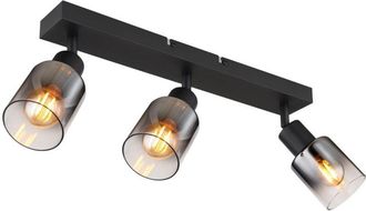 Globo Lighting Globo - foco - HUBERTUS - negro - vidrio - foco de superficie