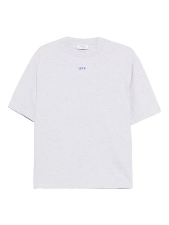 Off-white T-shirt girocollo a maniche corte - Grigio
