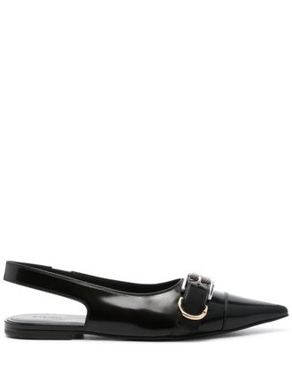 Givenchy Voyou Leather Slingback Flats-Donna