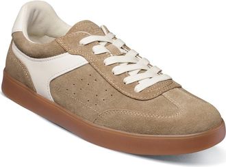 Florsheim Pace T-Toe Low Top Leather Sneaker in Taupe Multi at Nordstrom, Size 10.5