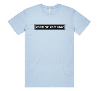 Sanfran Clothing Rock n Roll Star Top Britpop UK 90s 00s Merch Tour Rock Band 2025 Sunshine Going Unisex T-Shirt Tee Medium/Light Blue