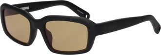 Jacquemus Marino Sonnenbrille Herren Acetat Schwarz/Bernstein