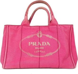 Prada Pre-owned Canvas prada-bags - Dames - Vintage Handtas - Roze - ONE Size - Vintage
