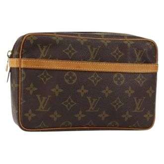 Louis Vuitton Pre-owned Clutches, female, Brown, Size: ONE SIZE Pre-owned Canvas Clutch