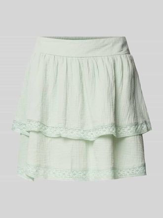 Vero Moda Minirock im Stufen-Look Modell NATALI in Schilf, Gr&ouml;&szlig;e M