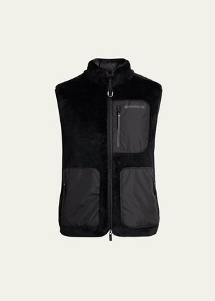 Moncler Mens Faux-Fur Vest