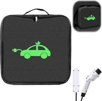 OEM Bolsa Para Cable De Carga De Coche El&eacute;ctrico - Organizador Impermeable Para Maletero - Compatible Con Cables Tipo 1 Y Tipo 2