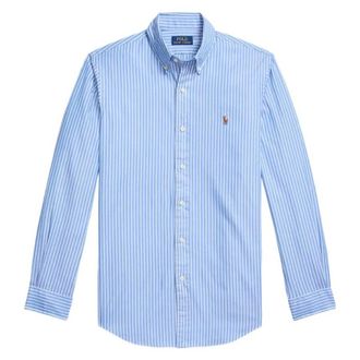 Polo Ralph Lauren Striped Long-Sleeved Oxford Shirt, Size Medium
