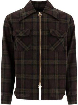 KAPITAL checked jacket - Green