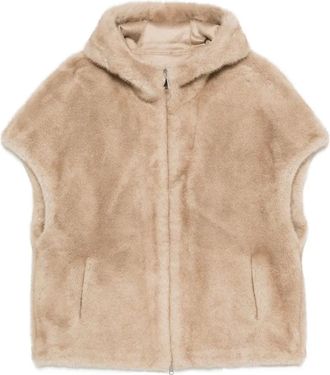 Betta Corradi zip-up waistcoat - Neutrals