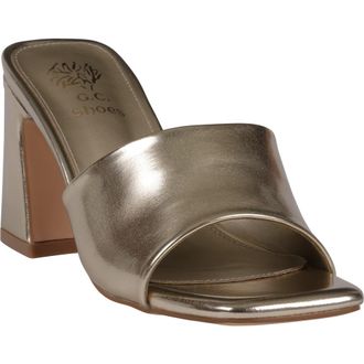 Good Choice Shoes Soho Slide Sandal in Gold at Nordstrom Rack, Size 9.5