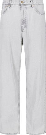 Jil Sander Grey Straight-Leg Cotton Denim Jeans