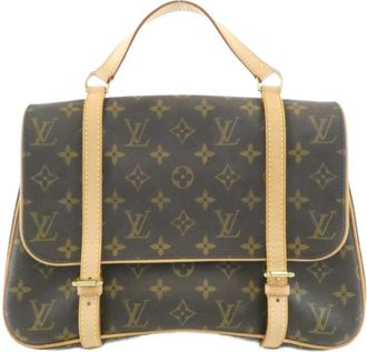 Louis Vuitton Marron Coated Canvas Backpack (Pre-Owned)