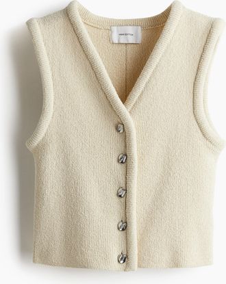 H&M Strickgilet - Beige