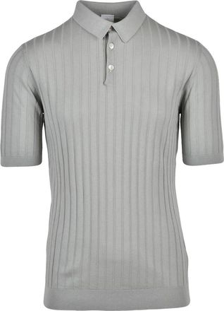 Eleventy Knit Polo Shirt - Sage Green
