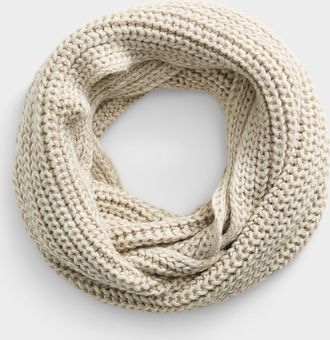 Simons Womens Soft ribbed infinity scarf Exclusive collection from Italy