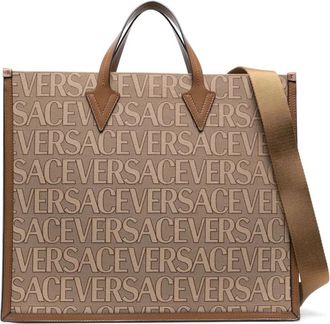 Versace Tote Bags - Dames - Shoppers - Bruin - ONE Size - Katoen - Tassen