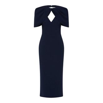 Rebecca Vallance Dames, Jurken, Blauw, Maat: S Leer