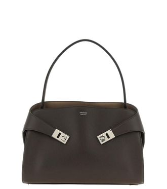 Ferragamo Brown Hug Soft Medium Shoulder Bag