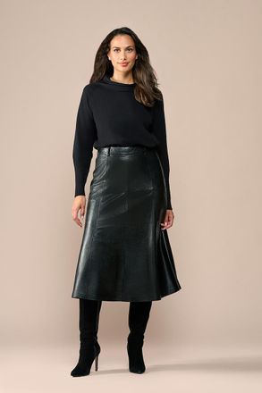 Mart Visser Delilah Leren Rok Zwart