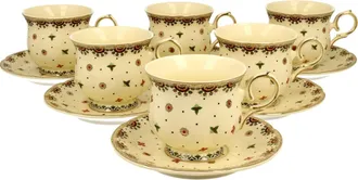 OEM Juego De 6 Tazas Y Platillos Casablanca