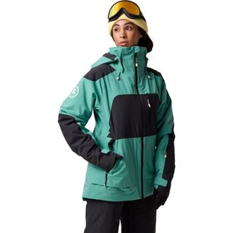 Backcountry Crestcruiser Insulated Jacket - Womens in Gearhead Green/patchart Lining at Nordstrom, Size X-Small