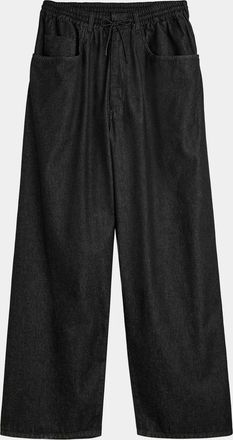 Yohji Yamamoto Men & apos;s Relaxed Drawstring Denim Pants